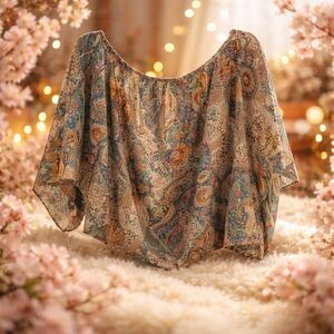 Elegant Multicolor Paisley Blouse